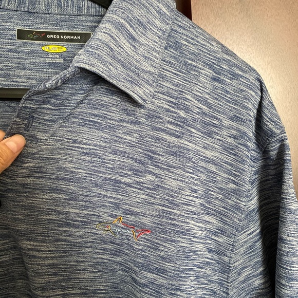 Greg Norman Blue Play Dry Fit Golf Shirt Size XL - Picture 7 of 15